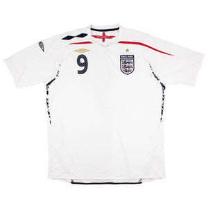 England 2007-09 Home Shirt (Rooney #9) (Excellent)_1