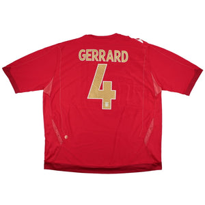 England 2006-08 Away (3XL) (Gerrard #4) (Excellent)_0