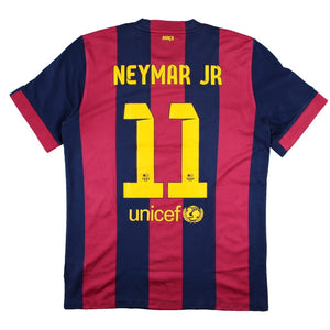 Barcelona 2014-15 Home Shirt (Neymar #11) (Very Good)_0