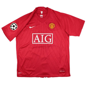 Manchester United 2007-09 Home Shirt (Scholes #18) (L) (Very Good)_1