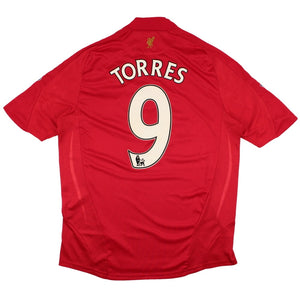 Liverpool 2008-10 Home Shirt (Torres #9) (M) (Excellent)_0