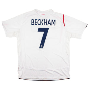 England 2005-07 Home Shirt (Beckham #7) (XL) (Very Good)_0