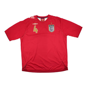 England 2006-07 Away Shirt (Gerrard #4) (Excellent)_1