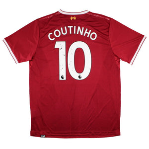 Liverpool 2017-2018 Home Shirt (XXL) Coutinho #10 (Very Good)_0