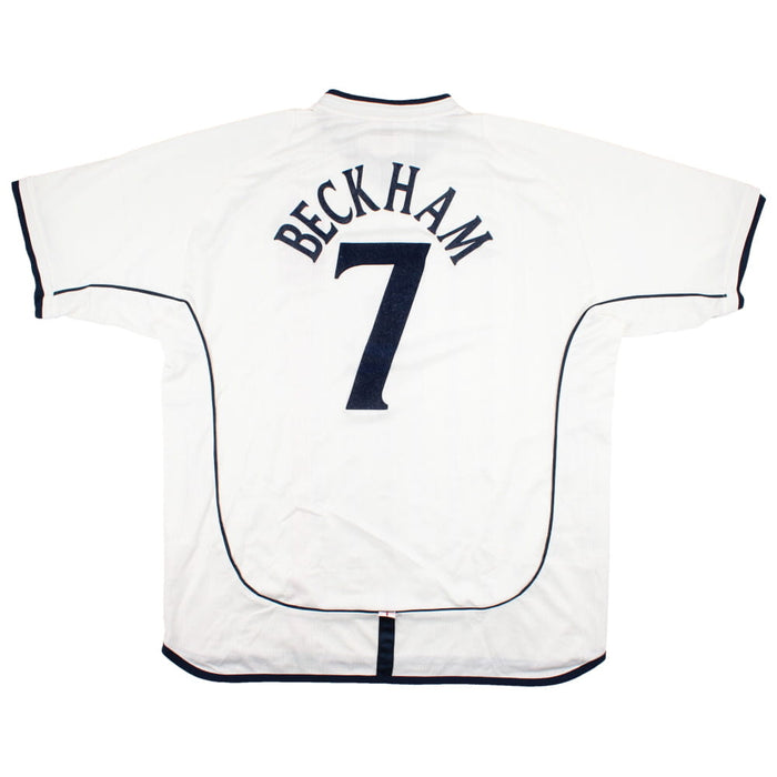 England 2001-03 Home Shirt (XL) Beckham #7 (Excellent)