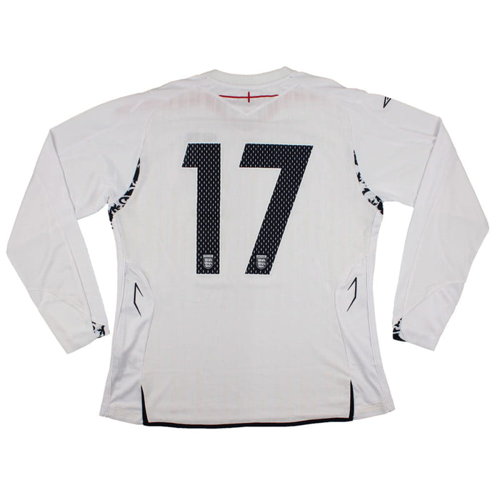 England 2007-09 Long Sleeve Home Shirt (Womans - 16) #17 (Excellent)