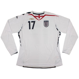 England 2007-09 Long Sleeve Home Shirt (Womans - 16) #17 (Excellent)_1