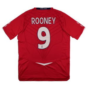 England 2008-10 Away Shirt (M) Rooney #9 (Excellent)_0