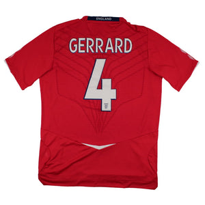 England 2008-10 Away Shirt (M) Gerrard #4 (Excellent)_0