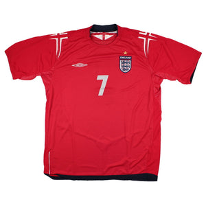 England 2004-06 Away Shirt (XL) Beckham #7 (Excellent)_1