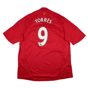 Liverpool 2008-10 Home Shirt (XXL) Torres #9 (Good)_0