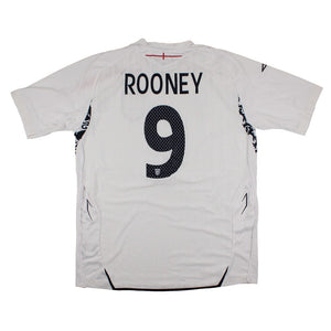 England 2007-09 Home Shirt (L) Rooney #9 (Excellent)_0