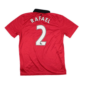 Manchester United 2013-14 Home Shirt (M) Rafael #2 (Good)_0