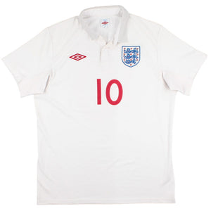 England 2009-10 Home Shirt (S) Rooney #10 (Very Good)_1