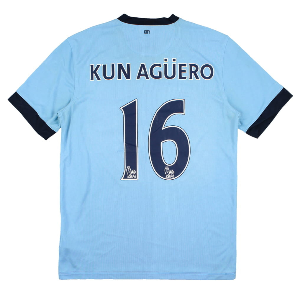 Manchester City 2014-15 Home Shirt (M) Aguero #16 (Fair)_0