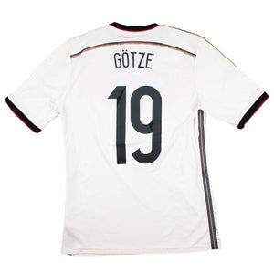 Germany 2014 Home Shirt (M) Gotze #19 (Very Good)_0