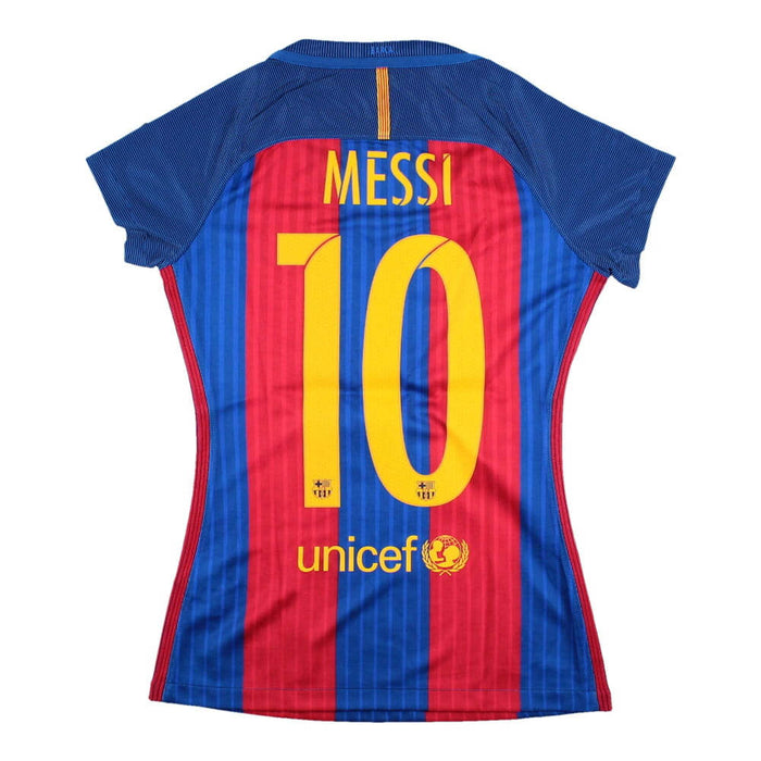 Barcelona 2016-17 Home Shirt (Women's) (BNWT) (Womens XS) Messi #10 (BNWT)