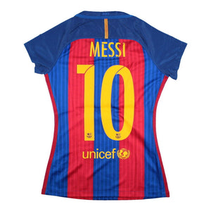 Barcelona 2016-17 Home Shirt (Women\'s) (BNWT) (Womens XS) Messi #10 (BNWT)_0