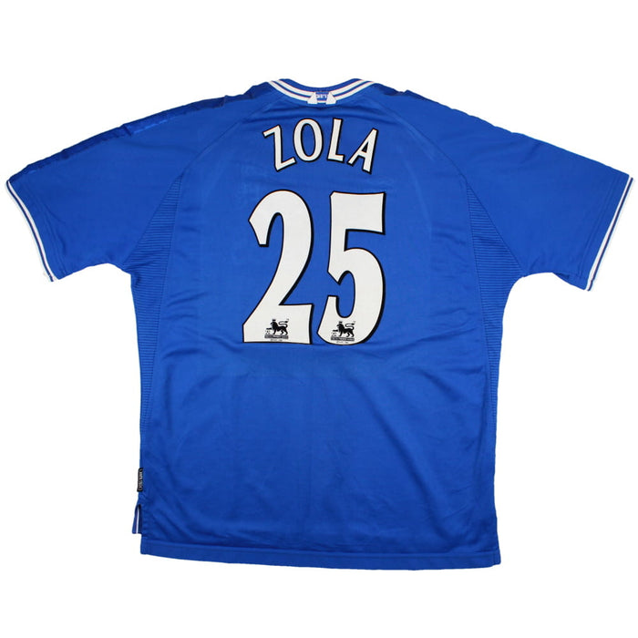 Chelsea 1999-01 Home Shirt (XL) Zola #25 (Excellent)