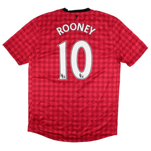 Manchester United 2012-13 Home Shirt (M) Rooney #10 (Very Good)_0