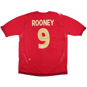 England 2006-08 Away Shirt (Rooney #9) (Excellent)_0