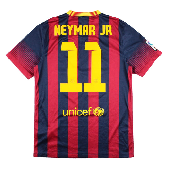 Barcelona 2013-14 Home Shirt (Neymar Jr #11) (S) (Very Good)