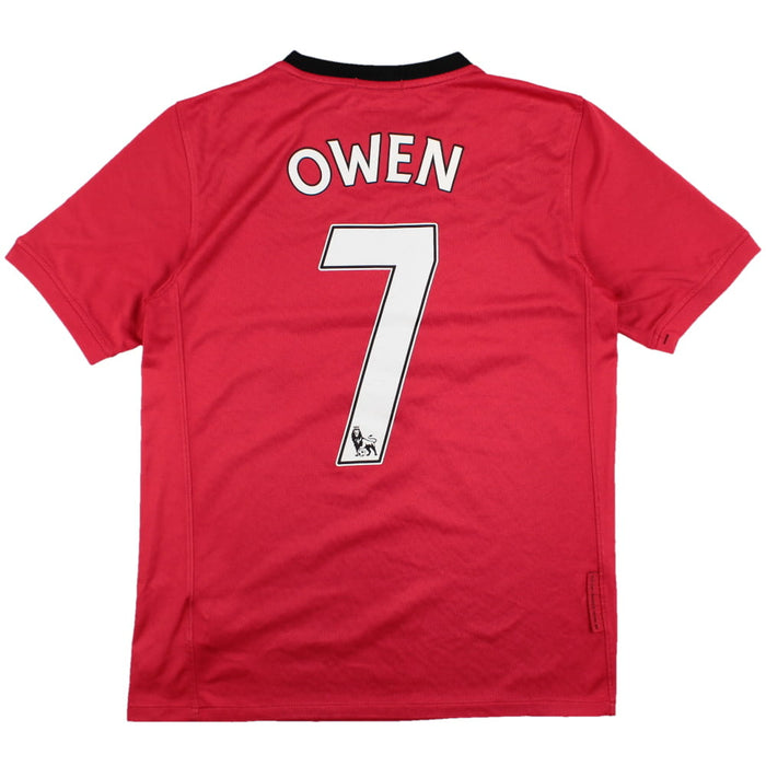 Manchester United 2009-10 Home Shirt (Owen #7) (LB) (Very Good)