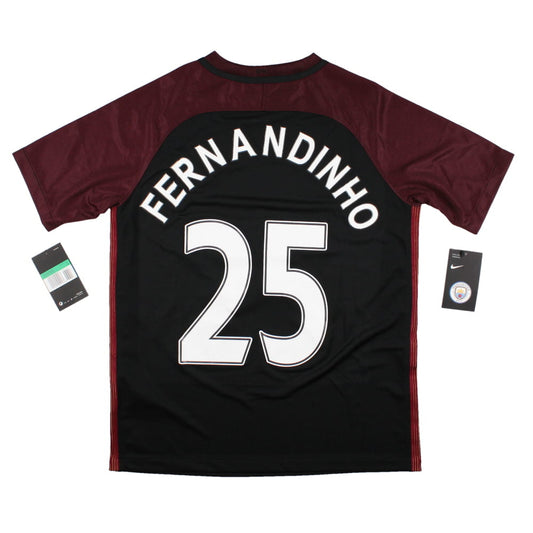 Manchester City 2016-17 Away Shirt (Fernandinho #25) (XLB) (BNWT)_0