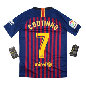 Barcelona 2018-19 Home Shirt (Coutinho #7) (MB) (BNWT)_0