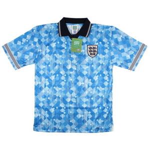 England 1990 Score Draw Third Shirt (M) Pearce #3 (Excellent)_1