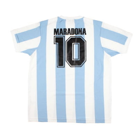 Argentina 1986-88 Toffs Retro Home Shirt (XXL) Maradona #10 (Very Good)_0