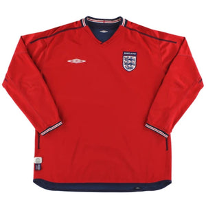 England 2002-04 Long Sleeve Away Shirt (L) (Very Good)_0