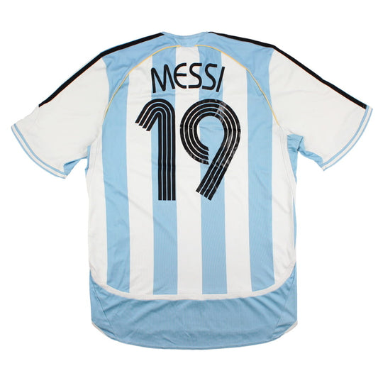 Argentina 2006-08 Home Shirt (M) Messi #19 (Good)_0