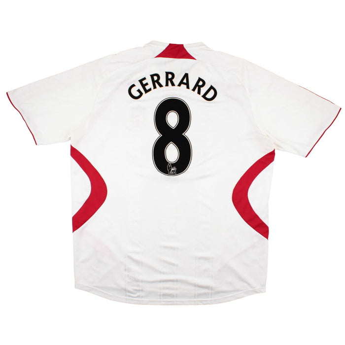 Liverpool 2007-08 Away Shirt (3XL) Gerrard #8 (Fair)