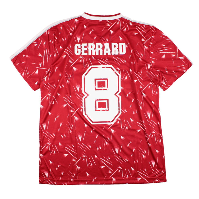 Liverpool 1989-91 Retro Home Shirt Remake (L) Gerrard #8 (Very Good)