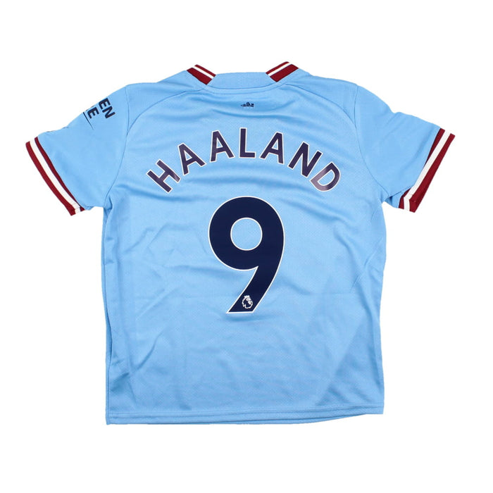 Manchester City 2022-23 Home Shirt (SB 9-10) (Haaland #9) (Mint)