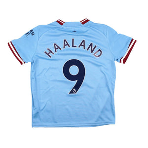 Manchester City 2022-23 Home Shirt (SB 9-10) (Haaland #9) (Excellent)_0