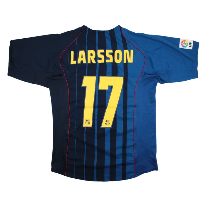 Barcelona 2004-05 Away Shirt (M) Larsson #17 (Excellent)