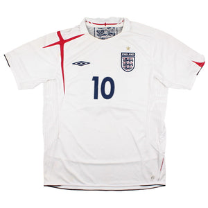 England 2005-07 Home Shirt (L) Owen #10 (Fair)_1