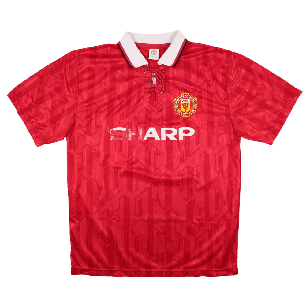 Manchester United 1992-94 Retro Home Shirt (L) Cantona #7 (Good
