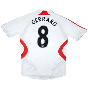 Liverpool 2007-08 Away Shirt (M) Gerrard #8 (Good)_0