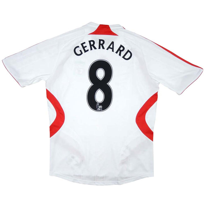 Liverpool 2007-08 Away Shirt (M) Gerrard #8 (Good)