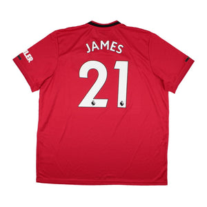 Manchester United 2019-20 Home Shirt (XXL) James #21 (Excellent)_0