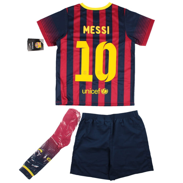 Barcelona 2013-14 Home Shirt (Messi #10) (LB) (Mint)