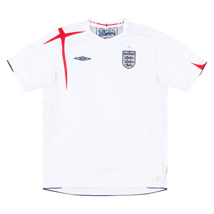 England 2005-2007 Home Shirt   (L) (Very Good)