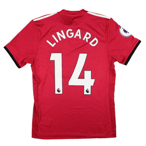 Manchester United 2017-18 Home Shirt (S) Lingard #14 (Excellent)_0
