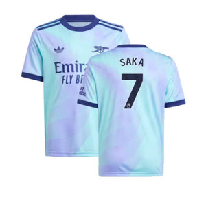 Arsenal 2024-25 Third Shirt (7-8y) Saka #7 (Excellent)_0