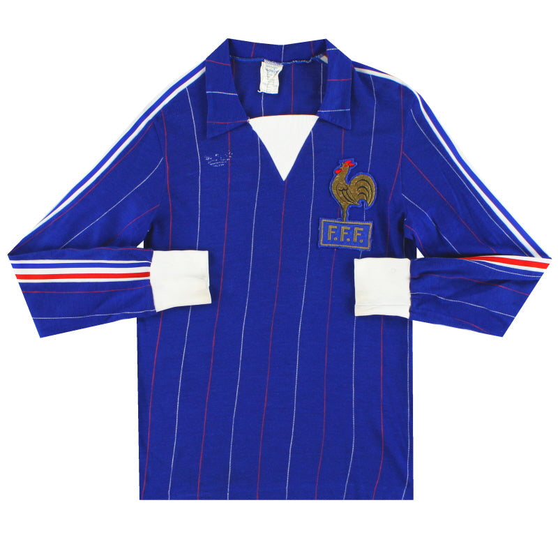 1980-82 France adidas Home Shirt L/S Y - Classic Football Kit