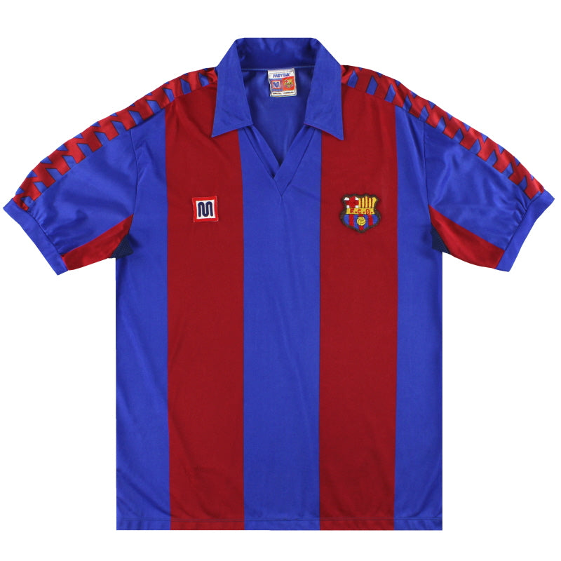 1982-89 Barcelona Meyba Home Shirt Y - Classic Football Kit