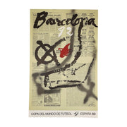 1982 Barcelona Copa Del Mundo De Futbol Espana Original Print